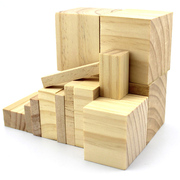 松木方木头块长方形小木块diy原木实木方，料手工材料雕刻垫高模型