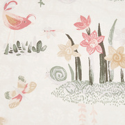 全棉斜纹印花儿童四件套纯棉女孩被套床上用品Floral