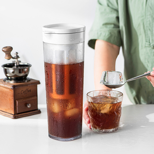 日本asvel咖啡冷萃壶水果茶，冷水壶密封冷泡茶杯冷淬冰滴冰箱水杯