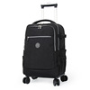 桃心旅行拉杆包带轮背包，电脑大容量可折叠行李袋，旅行双肩书包