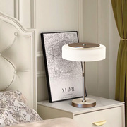 台灯卧室床头灯高级感复古轻奢意式现代简约拉线开关玻璃床头柜灯