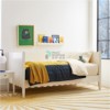 美式简约沙发儿童床单人床卧室坐卧两用可推拉床小户型实木沙发床