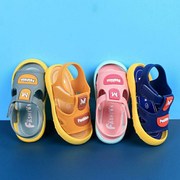 夏季婴幼儿软底学步鞋小童宝宝，包头凉鞋男童女，童鞋防滑透气走路鞋