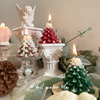 hicolorlife*圣诞节蜡烛ins风，创意雪花松香薰蜡烛摆件伴手小礼物