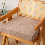 亚麻坐垫实木沙发垫高密度海绵垫办公室椅子换鞋凳厚垫