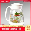 冷水壶玻璃高温家用水杯，茶壶果汁扎壶大容量凉水壶泡茶食品级开水