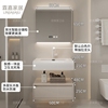 现代柜可丽耐简约洗漱台浴室柜组合1.1米洗手池卫生间洗脸盆吊柜