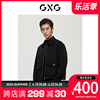 GXG男装商场同款经典蓝色系列黑色短大衣 冬季