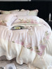 兰精天丝四件套100支纯棉复古花卉刺绣凉感被套床单床上用品