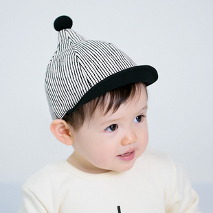 韩国婴儿帽子春秋夏0-36个月网红帅气男女童版鸭舌帽宝宝帽子