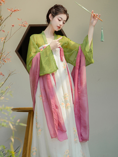 汉服女装改良旗袍唐装女国风新中式连衣裙飞机袖小个子中国风套装