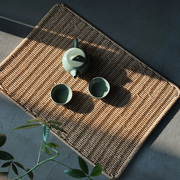 仿藤编织餐桌垫餐垫，欧式长方形隔热垫厨房，沥水垫茶具杯垫防滑垫