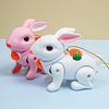 电动音乐小兔兔玩具跳跳兔小兔子，发光会跑动会叫婴幼儿童宝宝早教