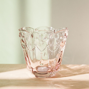 欧式复古玻璃杯浮雕花瓣水杯甜品杯冰激凌碗酸奶杯果汁杯酒杯小碗