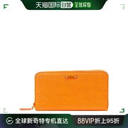 香港直邮fendi芬迪，女士橙色牛皮，长款钱包8m0299-f09-f0vzk