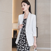 2022镶钻白色西装外套小众设计感职业装气质显瘦高级感小西服女士