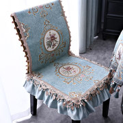 欧式餐桌餐椅垫坐垫椅套椅垫，套装椅子套垫子靠背一体家用布艺冬季