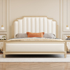 双虎家私美式床轻奢实木床1.8米高端婚床双人床榉木主卧大床1.5m