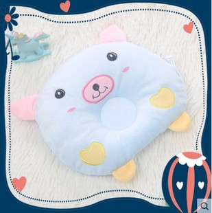 婴儿枕头定型枕 可拆卸棉枕芯0-1-2岁新生儿宝宝纠正头型预防偏头