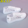 凉鞋女网鞋学生鞋韩版2024夏季网面平底蕾丝包头帆布鞋女鞋子