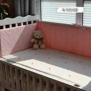 婴儿床床围纯棉加高防撞软包儿童宝宝拼接床，围栏床头挡布透气定制