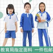 深圳市统一校服小学生夏季运动男女礼服速干短袖上衣薄长裤外套装