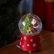 儿童圣诞节创意礼物圣诞老人桌面小摆件水晶球圣诞树音乐盒八音盒