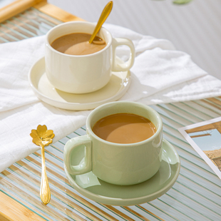 咖啡杯子高档精致下午茶杯，具陶瓷马克杯女高颜值日式咖啡杯碟套装