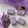 “紫薯于你可颂奶芋紫”携带方便美瞳眼镜盒ins隐形眼镜盒软糯色