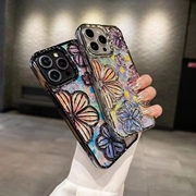 4色电镀苹果闪耀个性保护壳，全包小清新抽象油画，风格tjyk设计师iphone手机壳