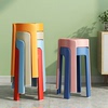 家用塑料加厚凳子可叠放餐椅，网红风车餐桌椅子现代简约餐厅书桌用