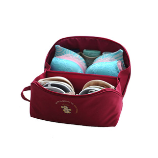underwearbrabag大容量旅行卡通内衣，收纳包分区防尘整理文胸包