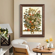 威廉莫里斯幸福树美式玄关，装饰画餐厅花卉壁画欧式挂画复古仿油画