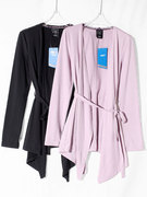 凯系列商场同款2023女装外套中长款单件纯色开衫M1550