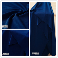 靛蓝色超细针织，涤纶化纤弹力布料