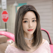 义乌定制韩国假发中分长直发时尚逼真头套假发女长直发