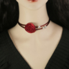 高级感项链花朵锁骨颈链，choker脖子饰品，魅力项圈网红项圈