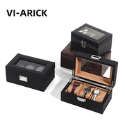 vi-arick手表收纳盒碳纤维3位手，表盒包装盒展示盒机械表收纳盒