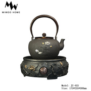 日本南部老铁壶无涂层铸铁壶电陶炉套装中式家用烧水泡茶手工茶具