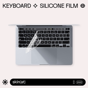 skinat适用于macbook键盘膜，苹果笔记本pro，air键盘透明硅胶膜m