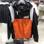Nike/耐克男子Air Jordan连帽外套半拉链上衣套头夹克 DV7601