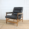 北欧休闲椅沙发简约现代不锈钢，牛皮靠背单人椅，洽谈欧式椅客厅椅