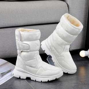 2023冬季儿童雪地靴皮毛一体，加厚加绒男女童，防水防滑雪地棉靴