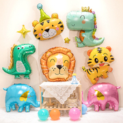 儿童宝宝生日派对装饰布置用品玩具卡通宠物可爱气球装饰动物铝膜