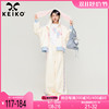 keiko时髦两件套装秋季多巴胺穿搭兔耳朵卫衣，外套+运动休闲裤子