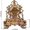 欧式台钟静音时钟创意座钟时尚座钟床头古铜色复古钟欧式时钟表