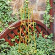 欧式铁艺复古方形做旧复古花架落地式植物爬藤架创意铁线莲支架子