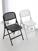 塑料折叠椅子靠背凳子家用简约透气镂空办公会议室，椅培训可折叠椅