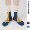 不会丢的袜子 搞怪趣味中筒袜女创意抽象鸭掌小众设计感情侣长袜
