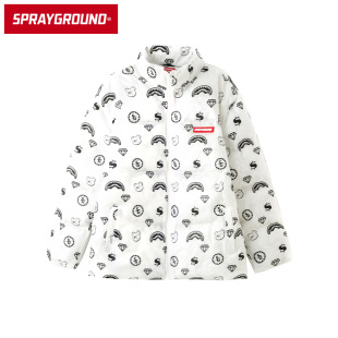 SprayGround冬季潮牌时尚防风棉服男女通勤学生保暖ins风SG